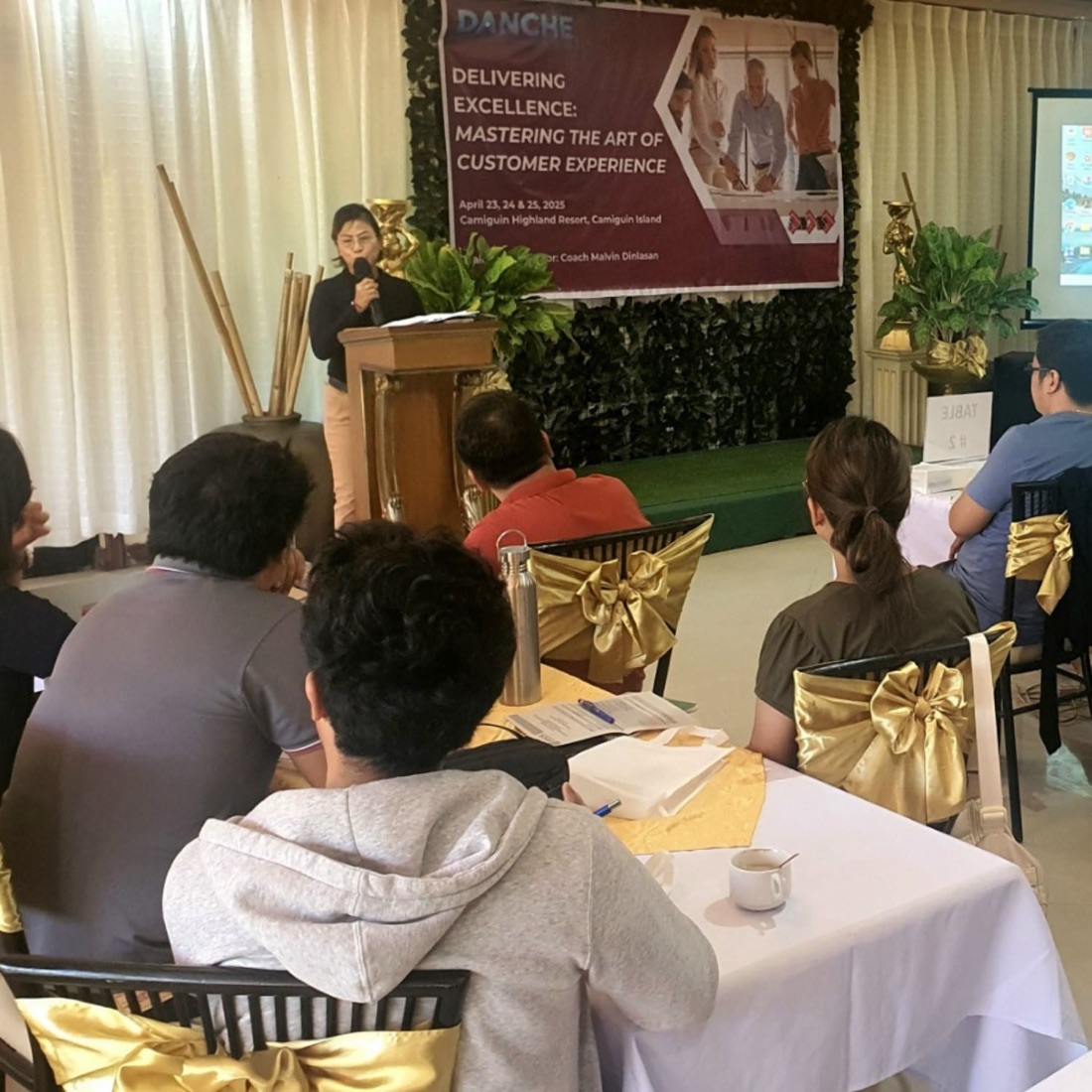 A DANCHE destination training at a Camiguin resort venue
