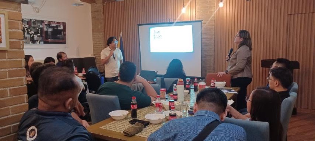 Anne facilitating an interactive DANCHE training exercise